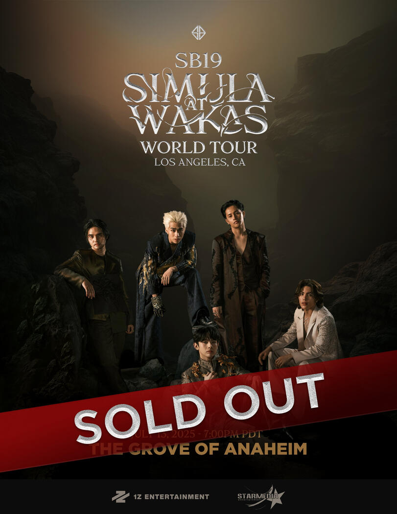SIMULA AT WAKAS WORLD TOUR The Grove of Anaheim, Los Angeles, CA July 13, 2025 | 7:00 PM PST SOLD OUT with verified tickets on resale