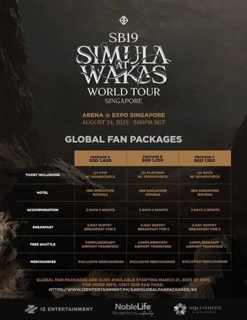 GLOBAL FAN PACKAGE (SINGAPORE TOUR)