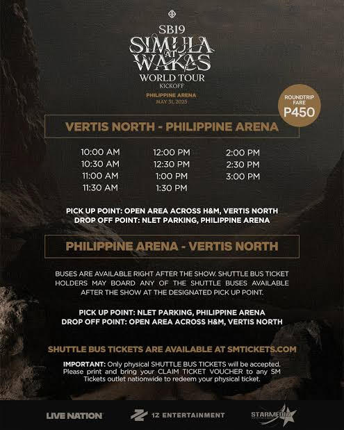 SHUTTLE BUS TICKETING GUIDELINES