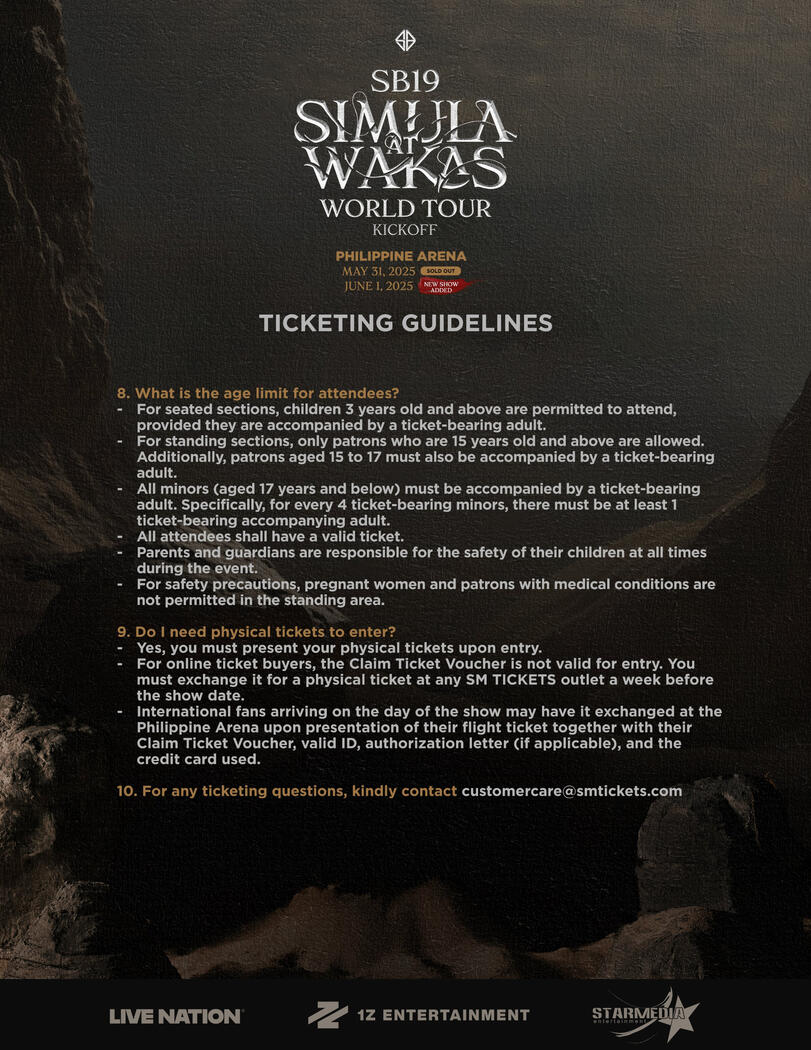 TICKETING GUIDELINES